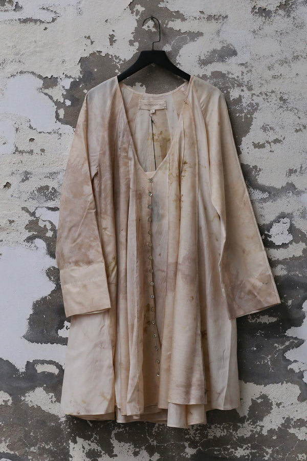 Mutedance 25 Spring/Summer Silk Floral Dye Outerwear MD-MD25SS17-SAND MD25SS16